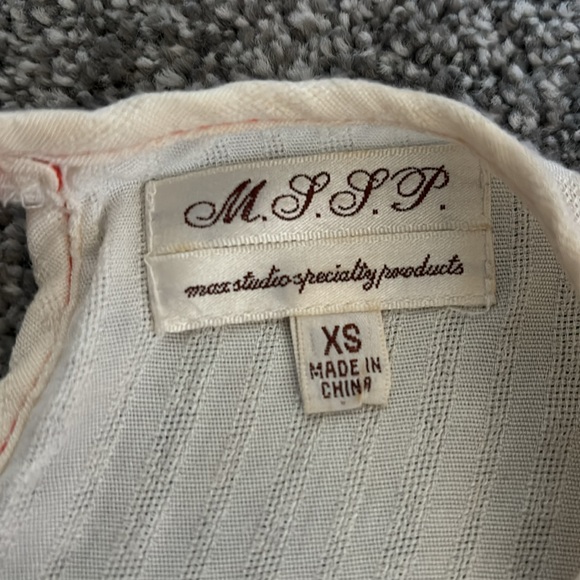 MARX studio specialty products MSSP orange beige sleeveless tank top women’s XS - Picture 9 of 10